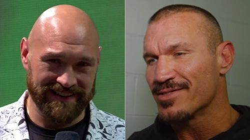 Tyson Fury (left); Randy Orton (right)