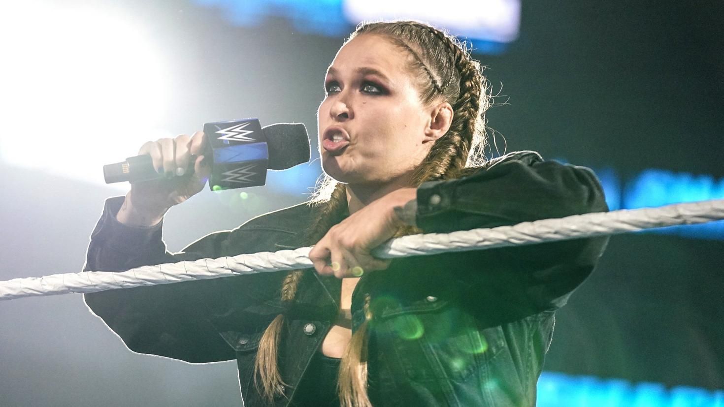 Ronda Rousey was on the blue brand this week.