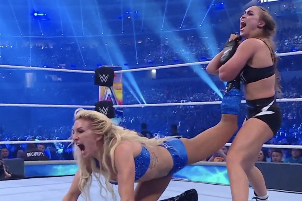 Ronday Rousey versus Charlotte Flair