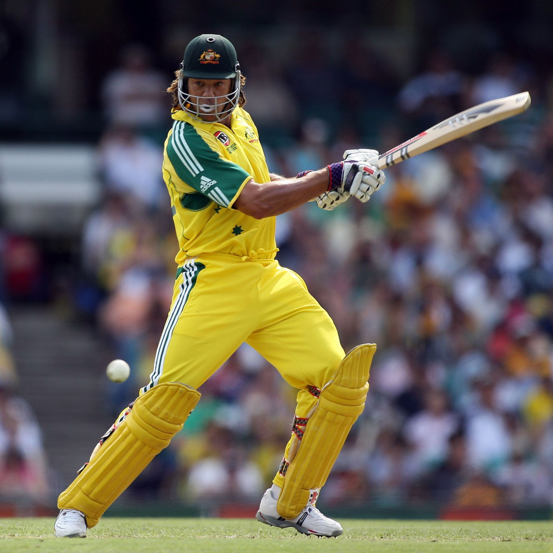 Andrew Symonds thrashing the ball