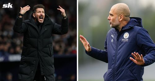 Diego Simeone says Pep Guardiola has been 'lucky' in his managerial career.