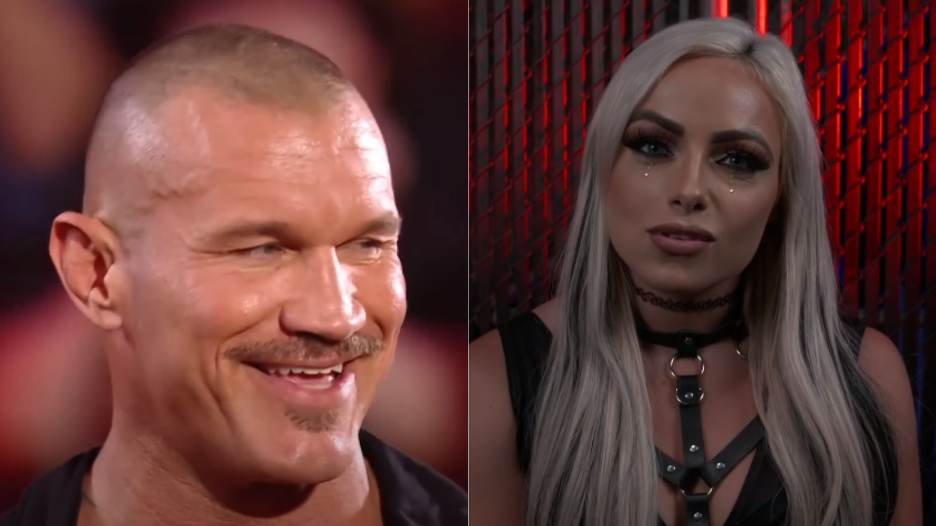 Randy Orton (left) and Liv Morgan (right)