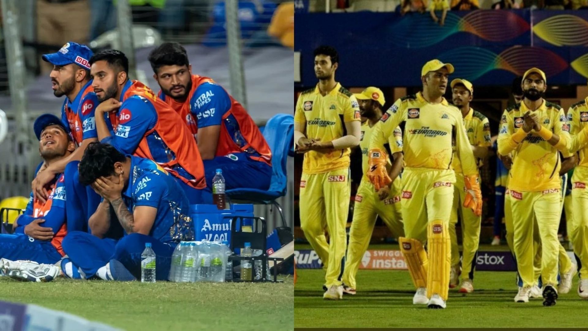 MI (L) and CSK are experiencing quite a difficult IPL 2022 season so far. (P.C.:iplt20.com)