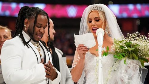 Reggie and Dana Brooke during the ceremony!