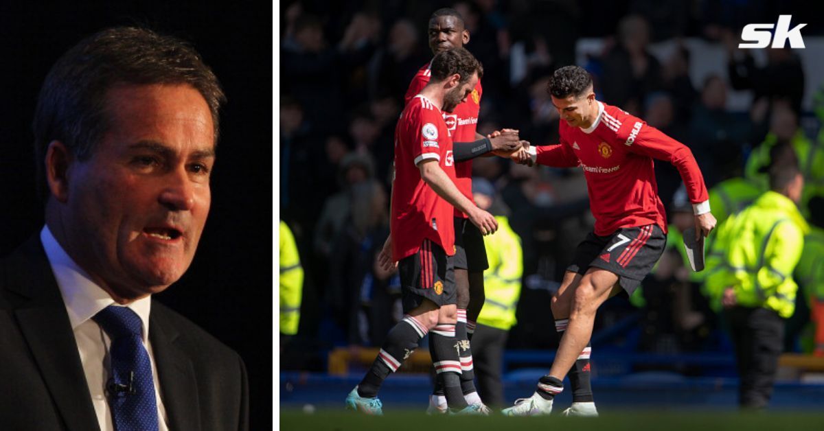 [L-to-R] Richard Keys; Manchester United players.