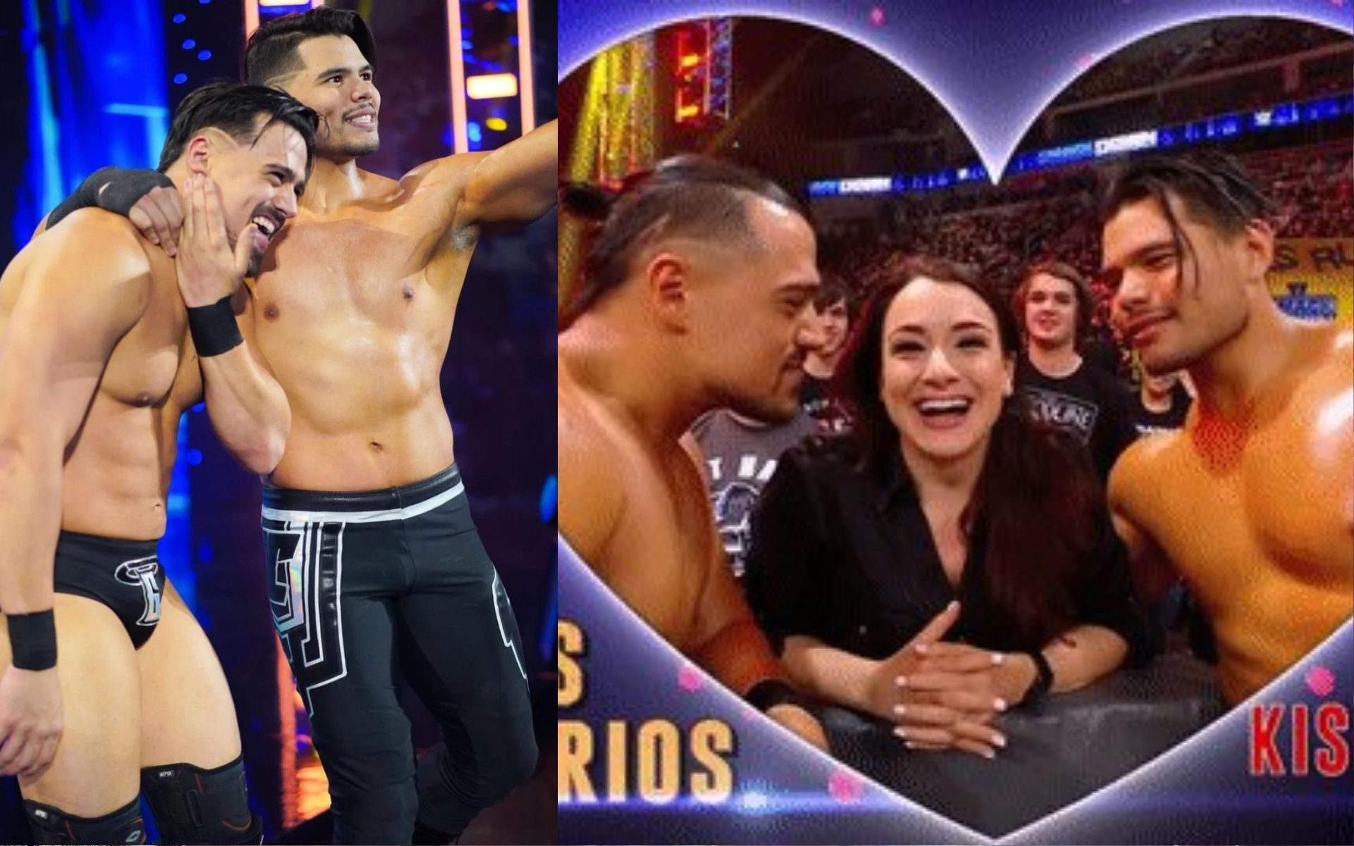 Los Lotharios have one of the most entertaining segments during their entrance with the Kiss Cam.