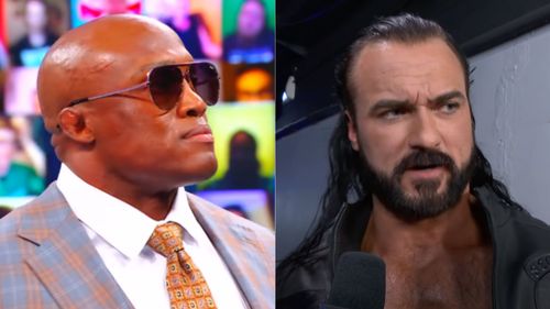 Bobby Lashley (left); Drew McIntyre (right)