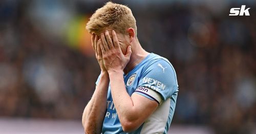 De Bruyne has defended the winger's missed effort in the closing stages of Sunday's blockbuster draw