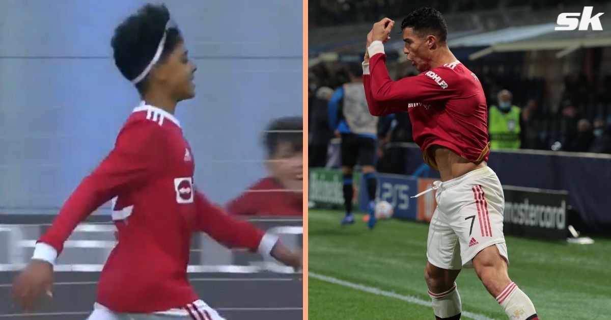 Ronaldo&#039;s son copied his father&#039;s iconic celebration.