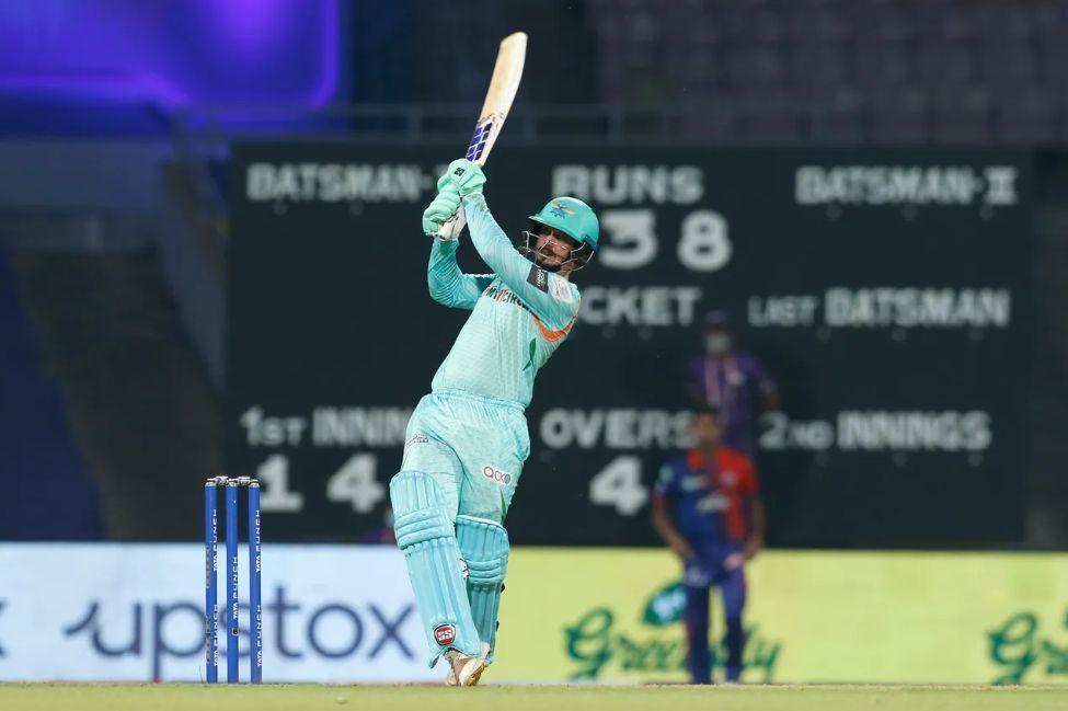 Quinton de Kock&#039;s enterprising knock helped LSG put it across DC [P/C: iplt20.com]