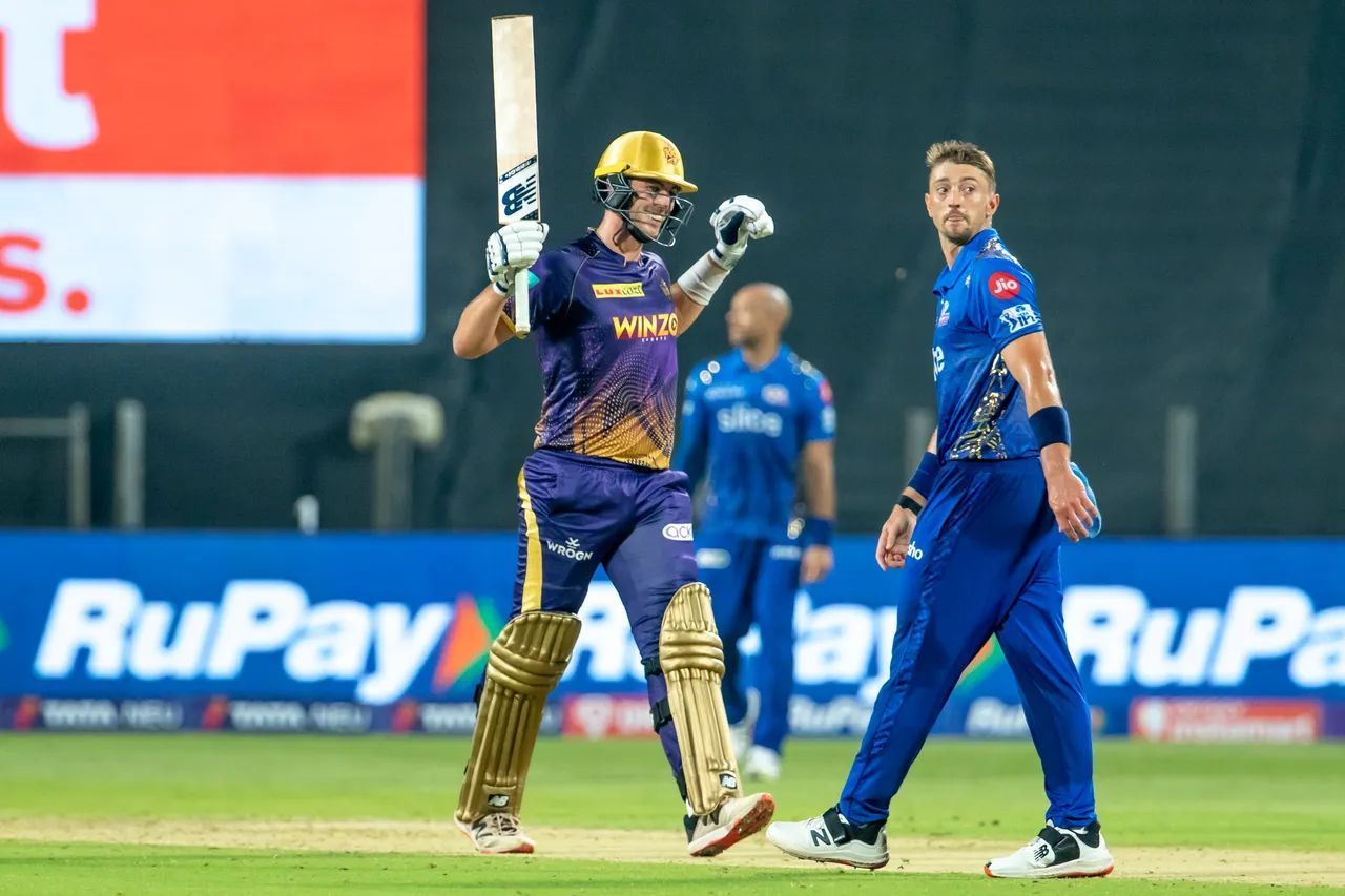 Pat Cummins shocked the cricket universe with a half-century against Mumbai Indians (Image Courtesy: IPLT20.com)