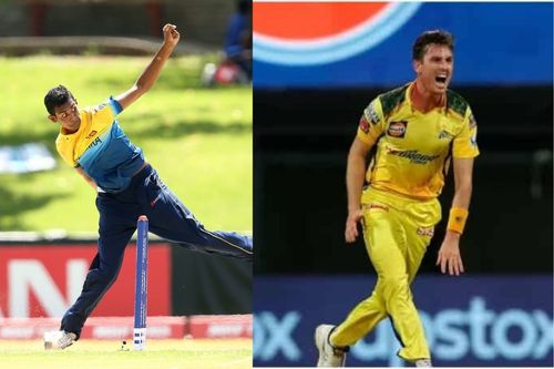 Maheesh Pathirana (L) will replace Adam Milne in the CSK squad