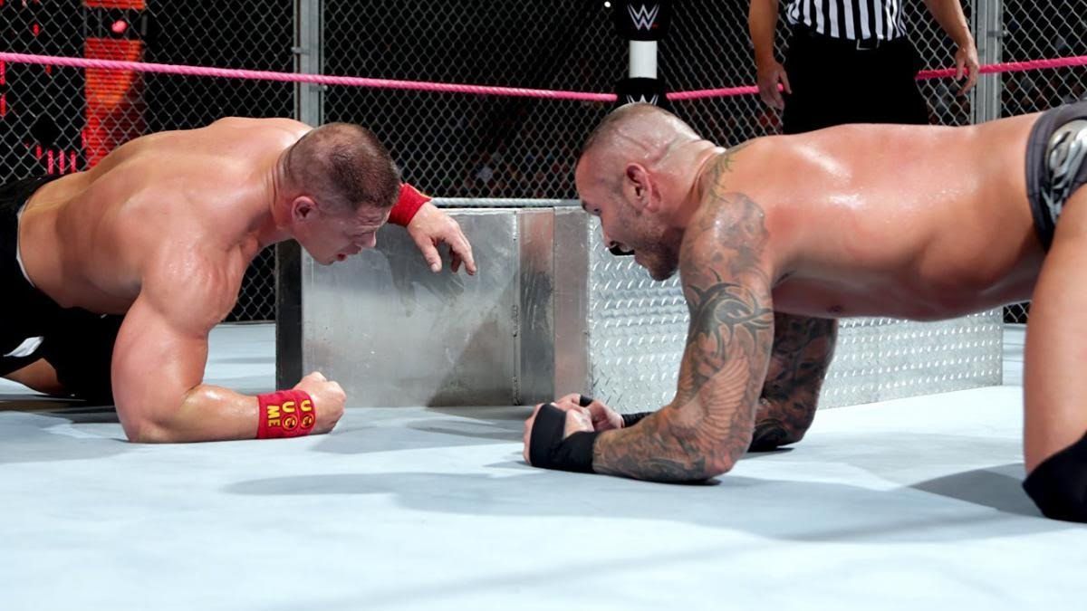 John cena (left) & Randy Orton (right)