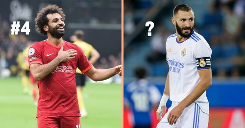 Liverpool's Mohamed Salah and Real Madrid's Karim Benzema