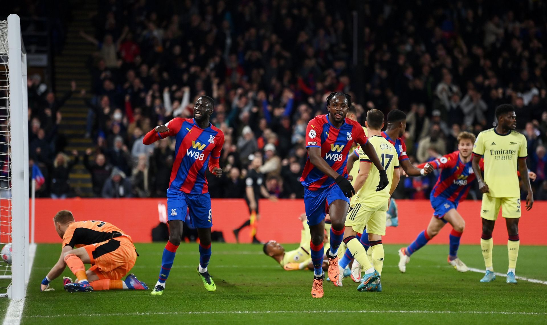 Crystal Palace secured a thumping 3-0 victory over Arsenal in the Premier League