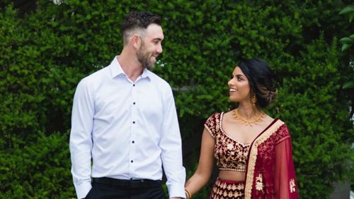 Glenn Maxwell with wife Vini Raman