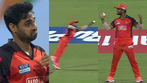 Snippets from Rahul Tripathi's one-handed stunner.