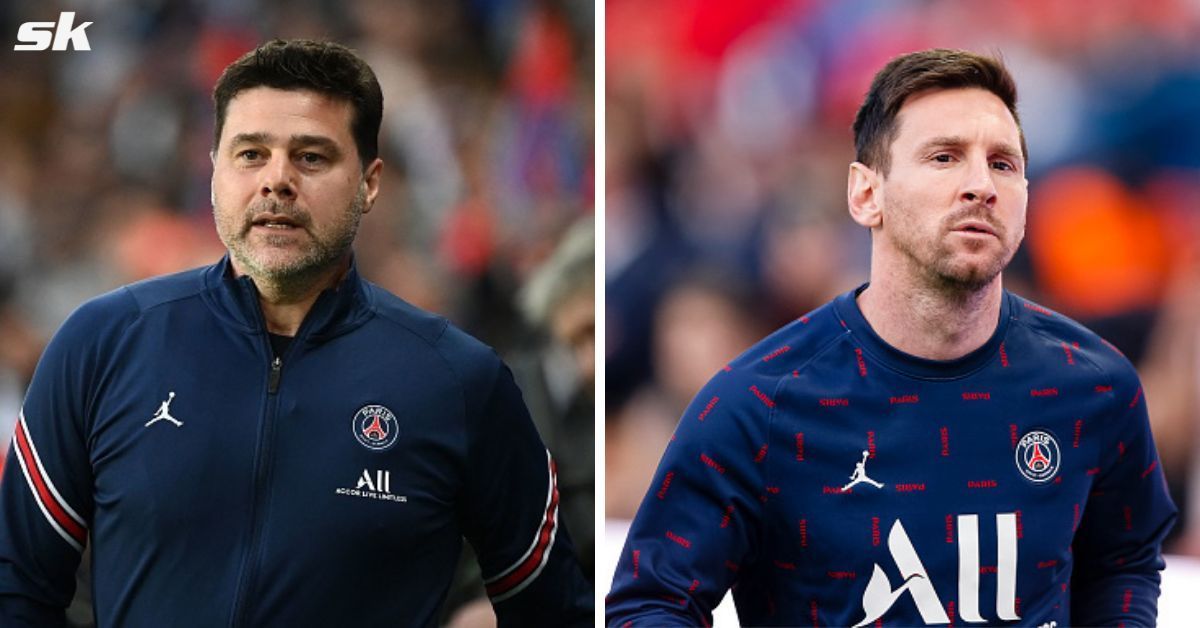 Mauricio Pochettino (L) and Lionel Messi are set to be the only Argentinians left at PSG