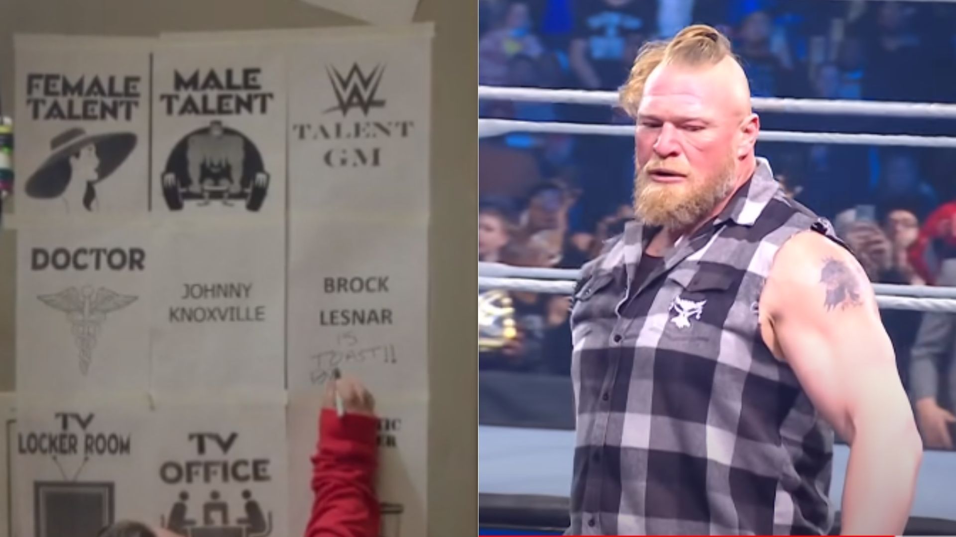 Brock Lesnar has his own WWE locker room