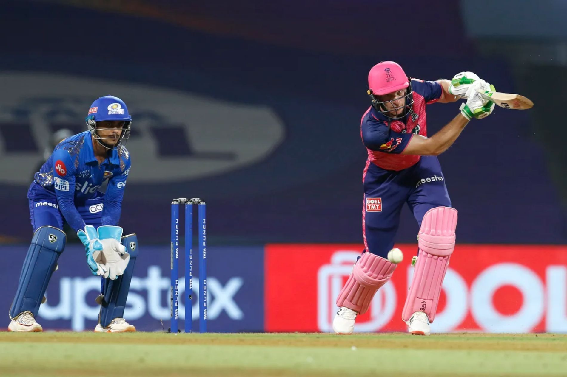 Jos Buttler scored another fifty for RR. Pic: IPLT20.COM