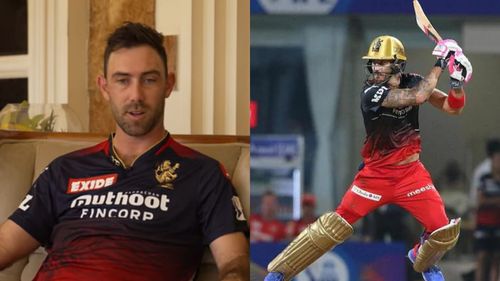 Glenn Maxwell (L) and Faf du Plessis (P.C.: RCB YouTube & iplt20.com)