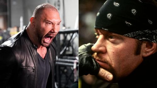 Batista (left); The Undertaker (right)