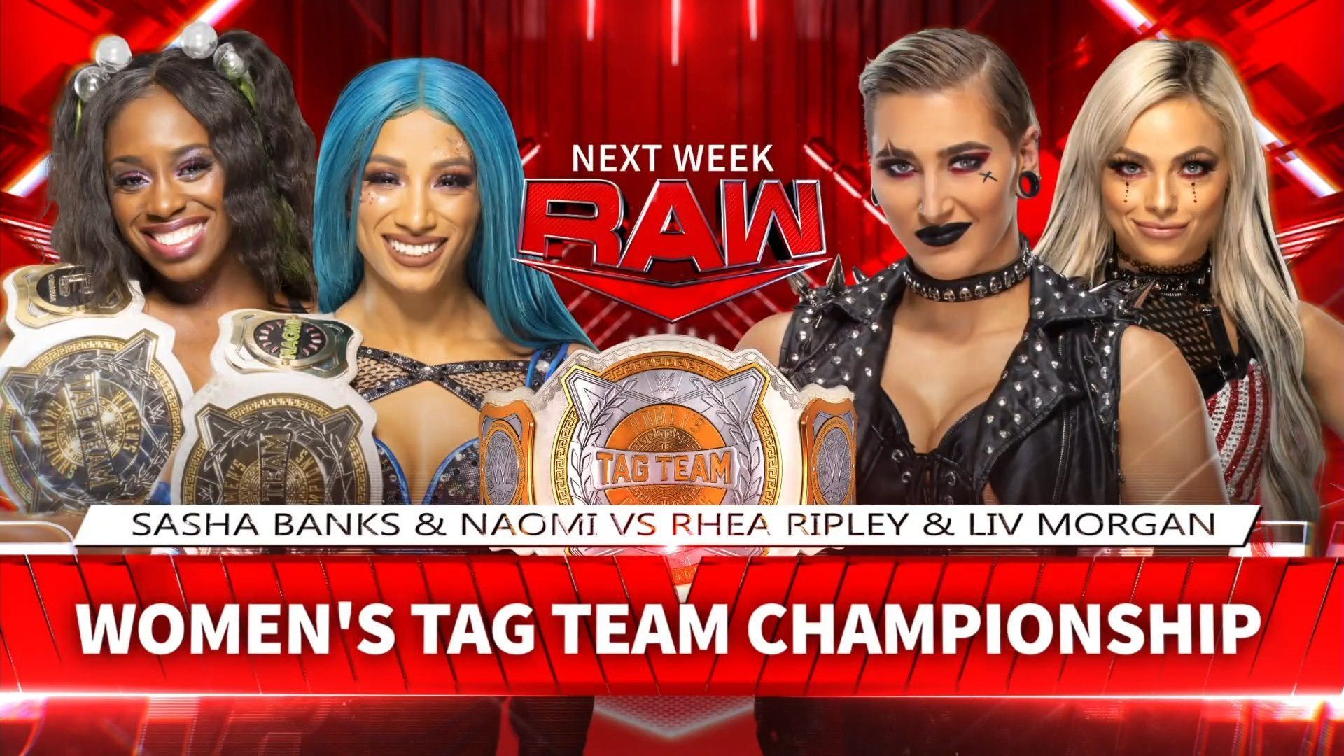 The WWE Women's Tag Team Championship will be on the line next week