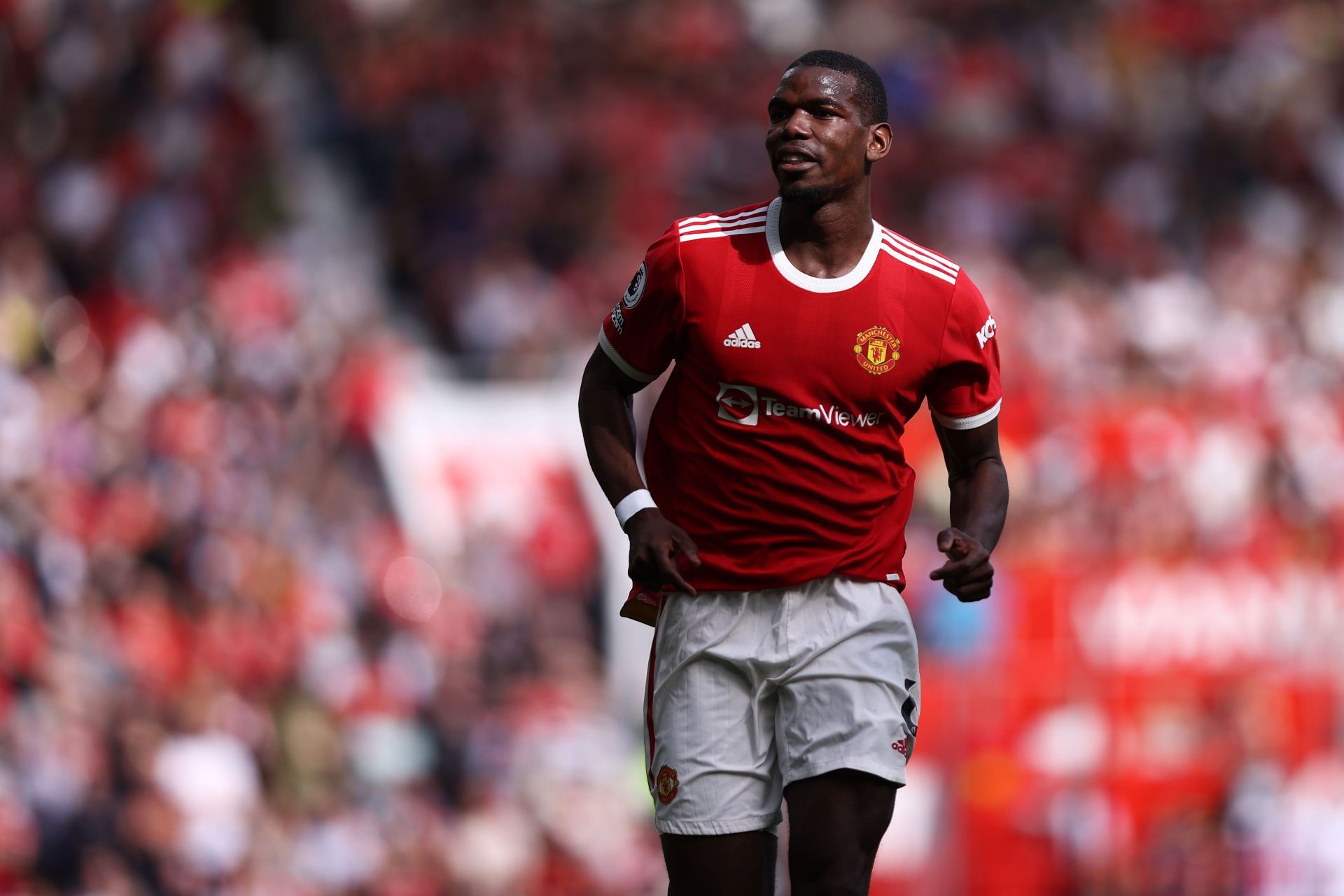 Paul Pogba in action against Norwich City