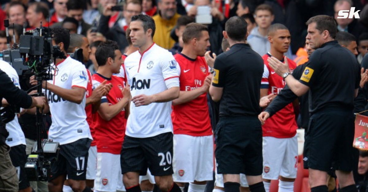 Former Manchester United striker Robin van Persie on receiving the guard of honour at the Emirates
