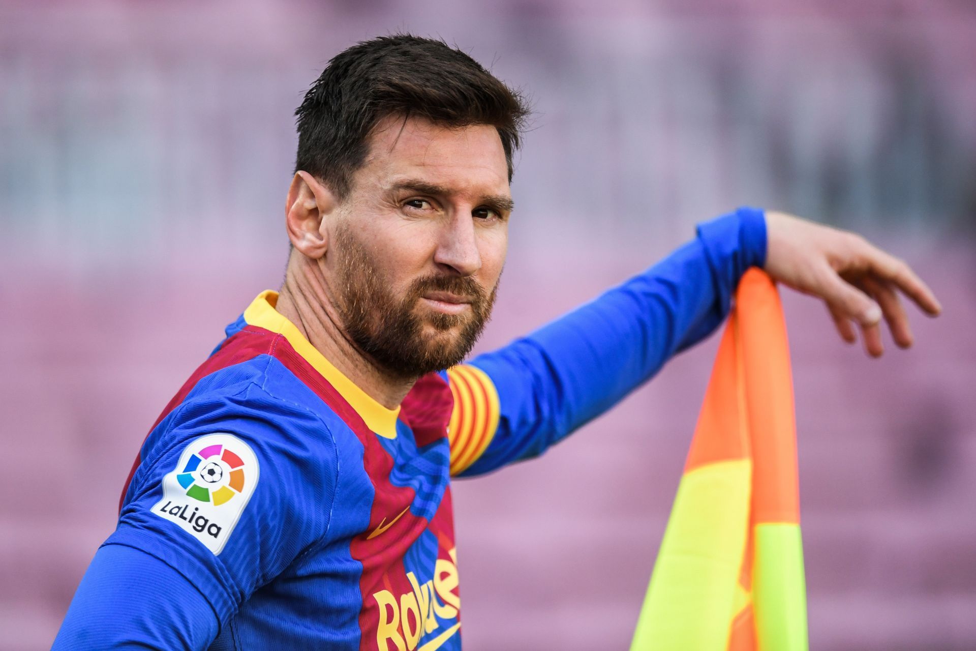 Lionel Messi for FC Barcelona v Atletico de Madrid