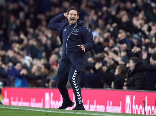 Frank Lampard's Everton recorded an important victory against Manchester United