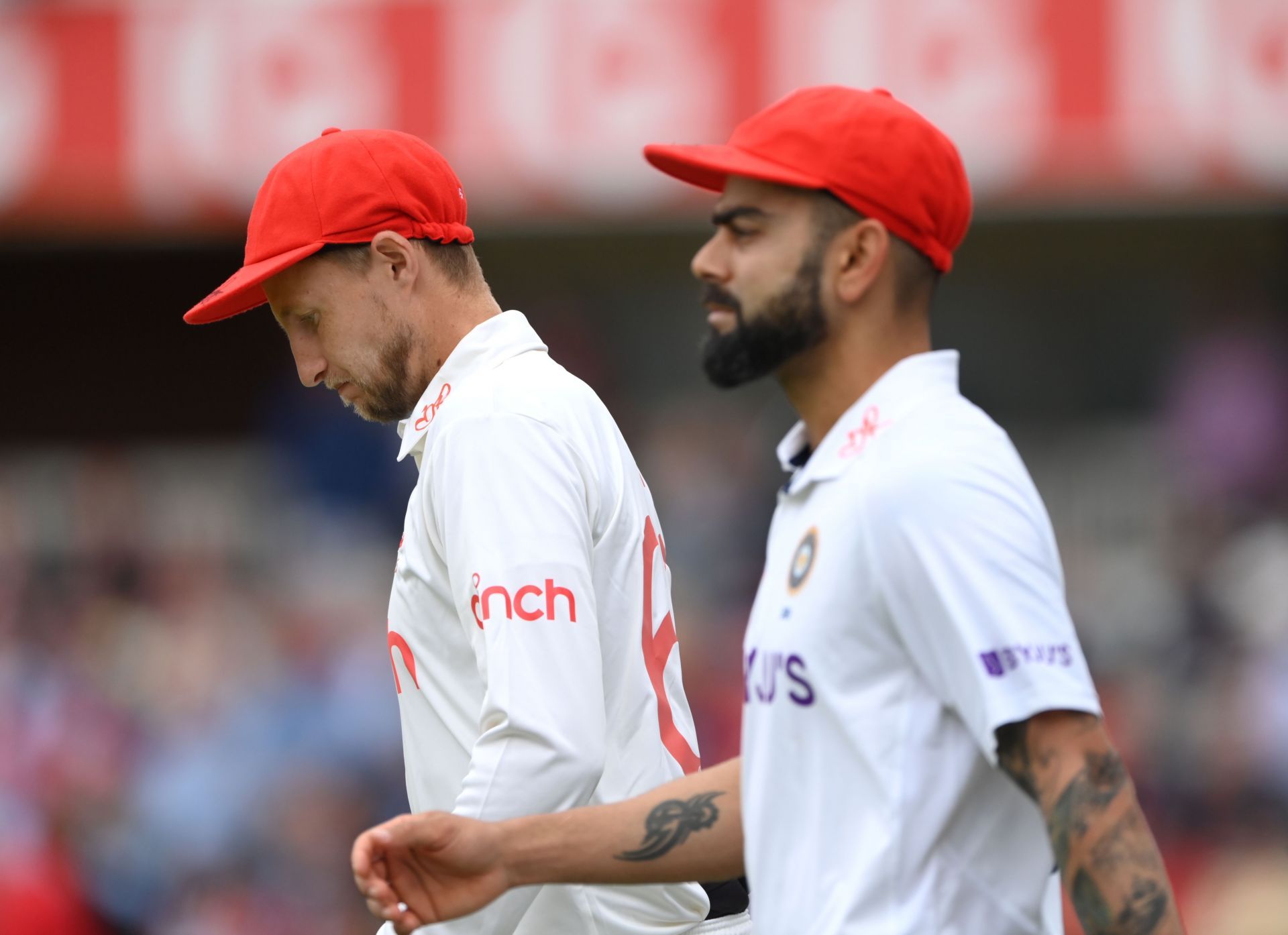 Joe Root and Virat Kohli. (Credits: Getty)