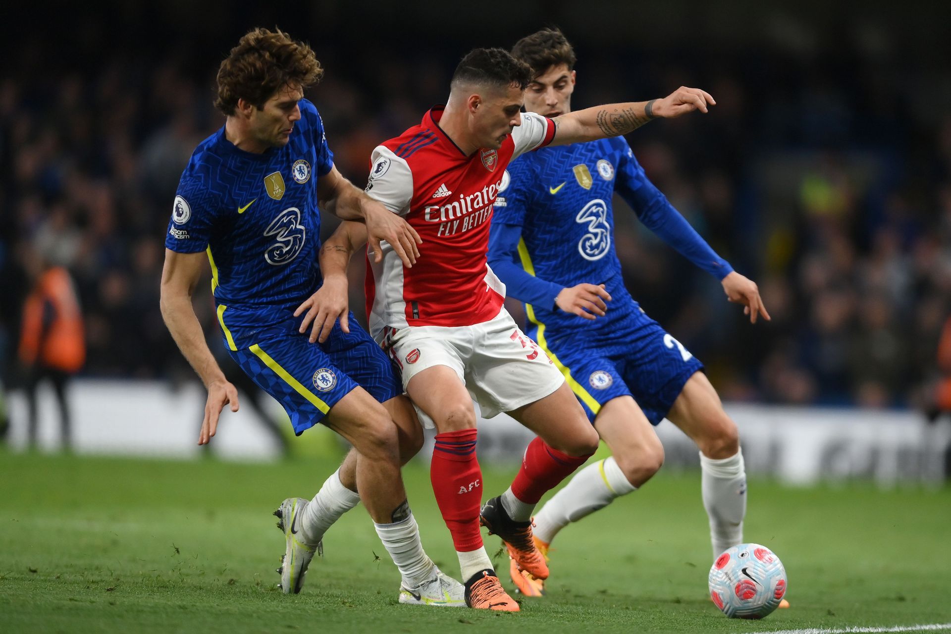 Xhaka was impressive against Chelsea on Wednesday night