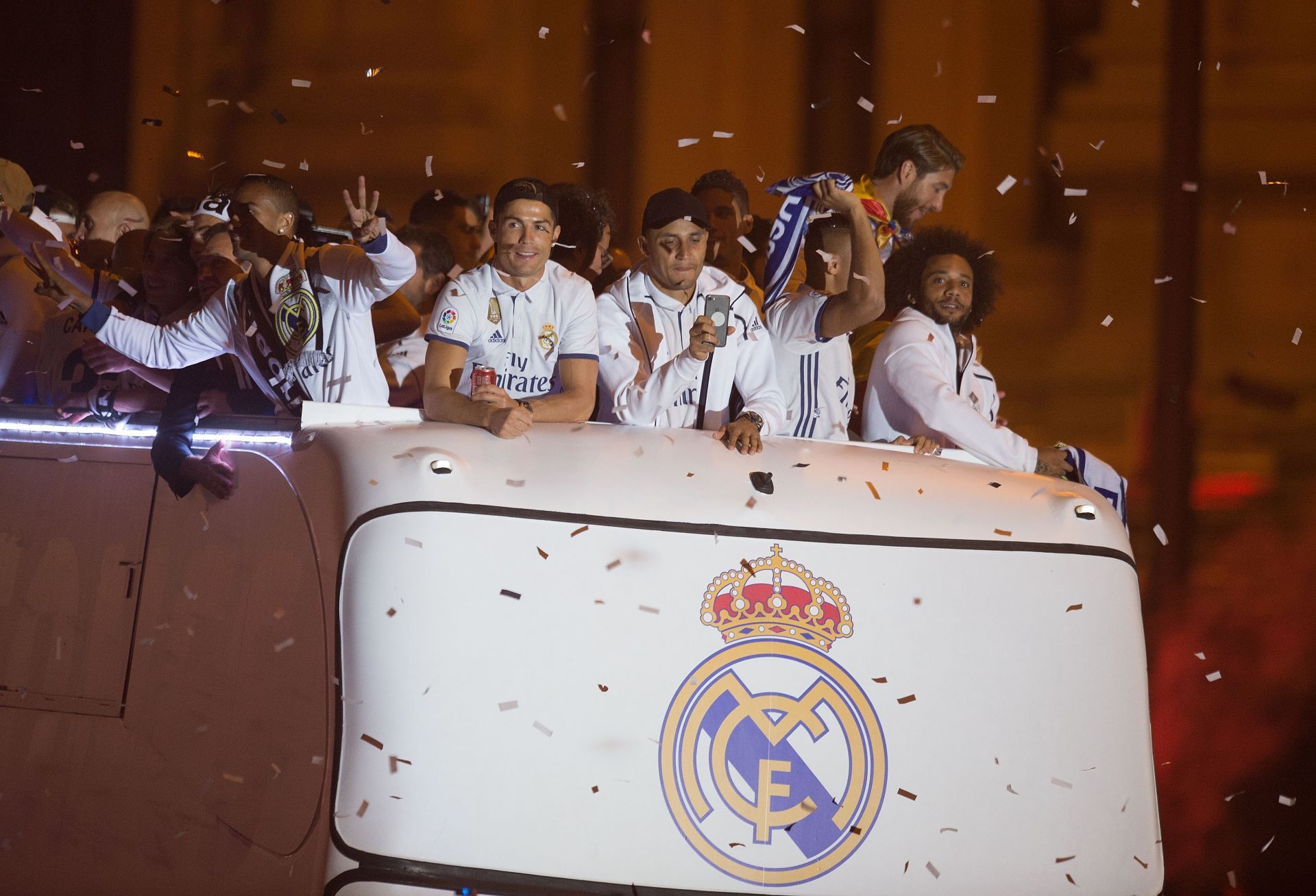 Real Madrid Celebrate Winning La Liga