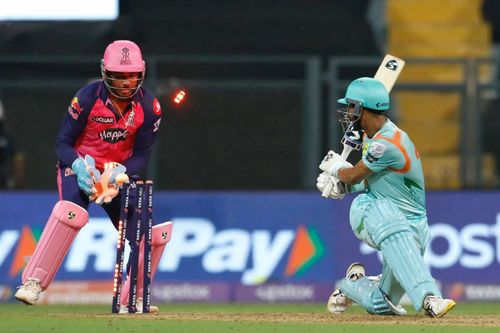 Rajasthan Royals ended Lucknow Super Giants’ winning streak in IPL 2022. Pic: IPLT20.COM