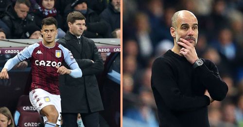 Philippe Coutinho and Steven Gerrard (left) and Pep Guardiola (right)