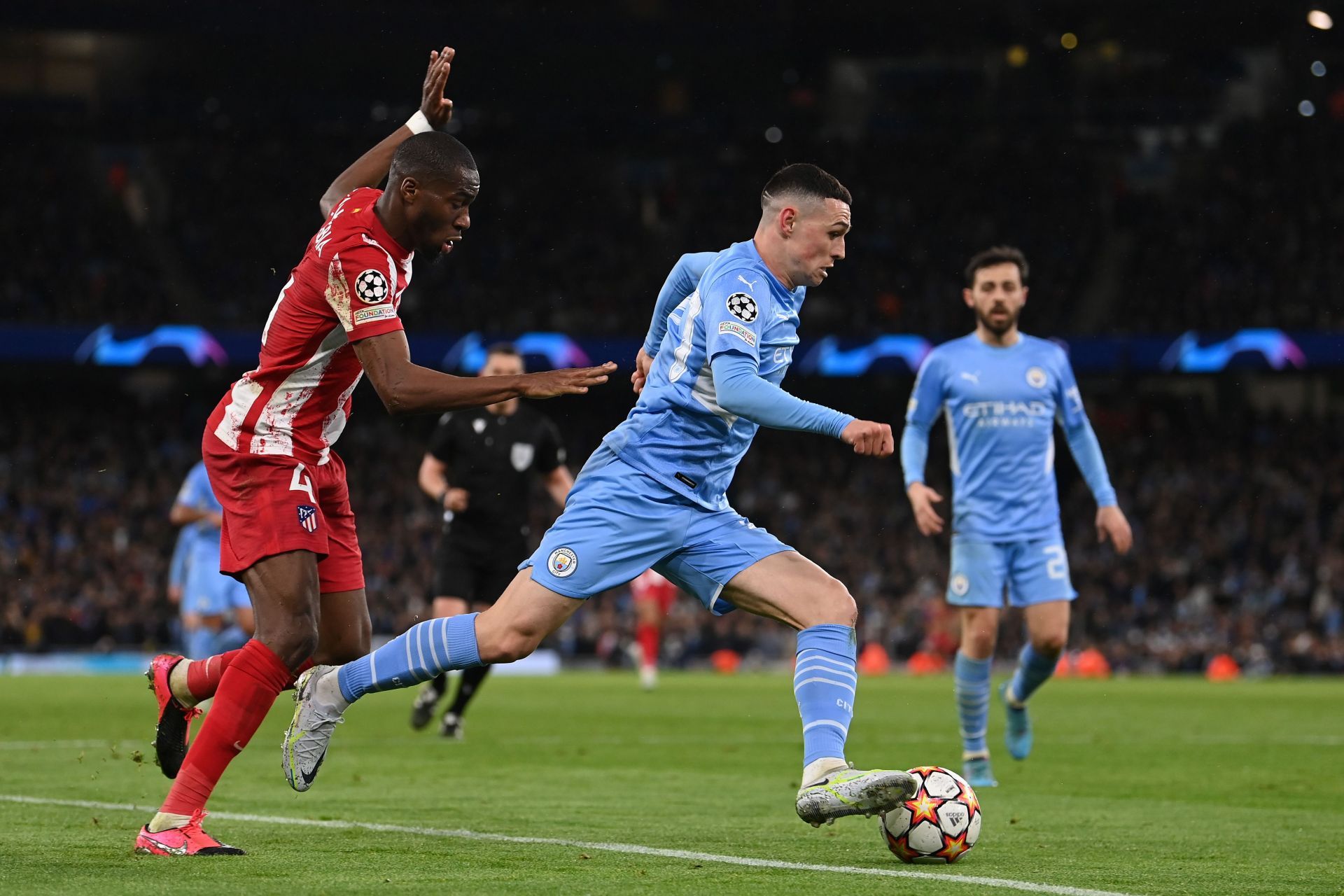 Manchester City head to the Wanda Metropolitano Stadium next week with the lead