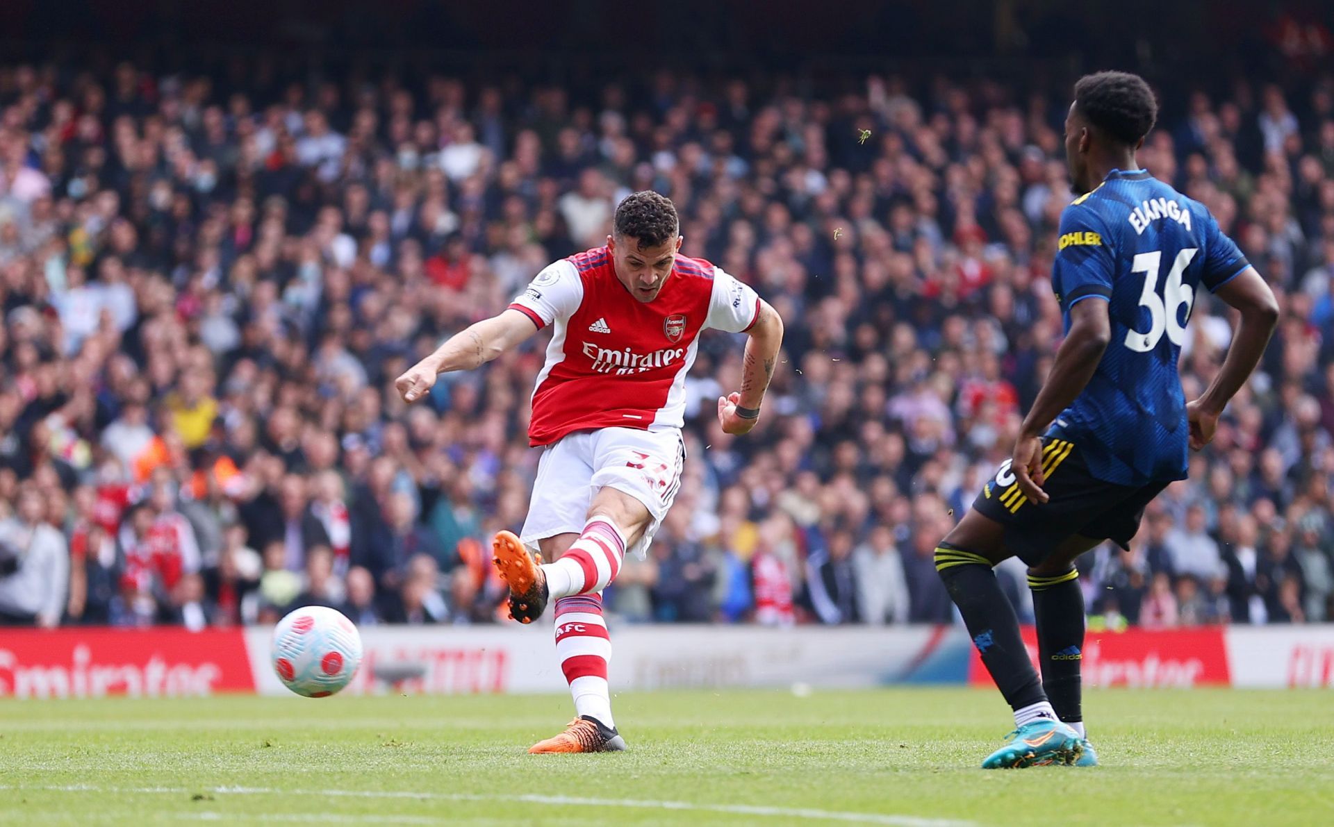 Granit Xhaka scored a screamer for Arsenal against Manchester United.