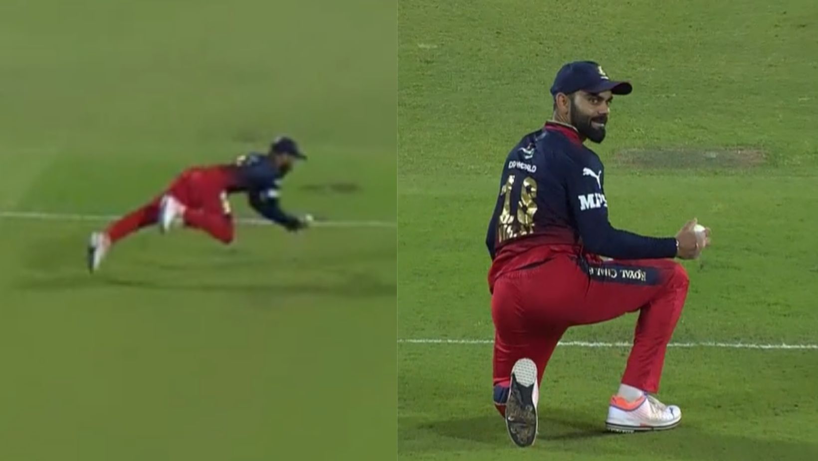 Snippets from Virat Kohli&#039;s catch today.