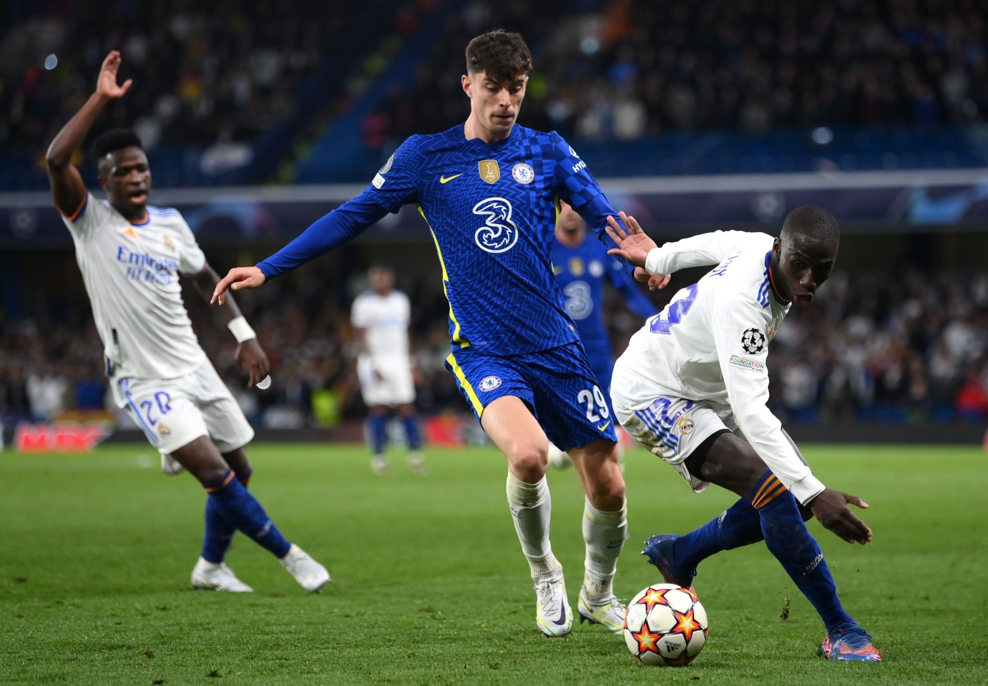 Kai Havertz (#29) was one of the few bright spots for the Blues on Wednesday night
