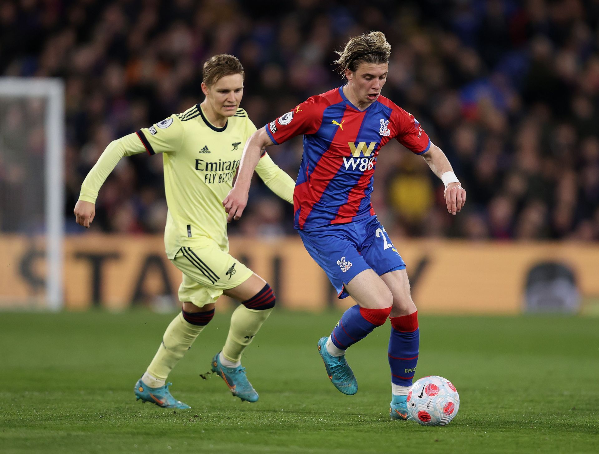 Conor Gallagher (right) has been outstanding for Crystal Palace this season.