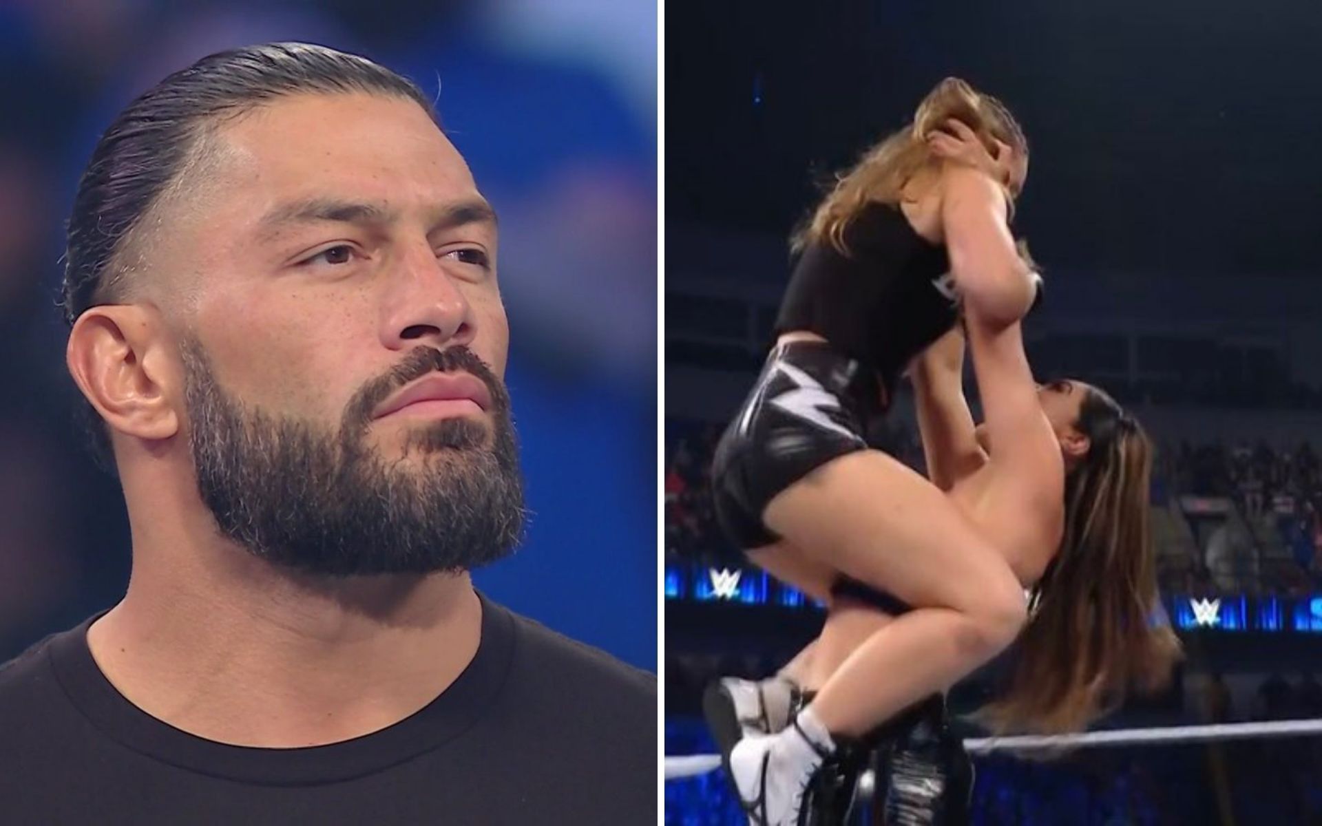 Roman Reigns (left); Ronda Rousey&#039;s newest challenge (right)