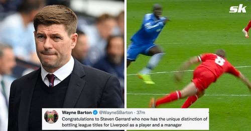 Supporters mock LIverpool legend Steven Gerrard following Manchester City's win