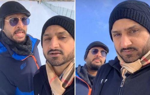 Yuvraj Singh (L) and Harbhajan Singh (Pics: Instagram)