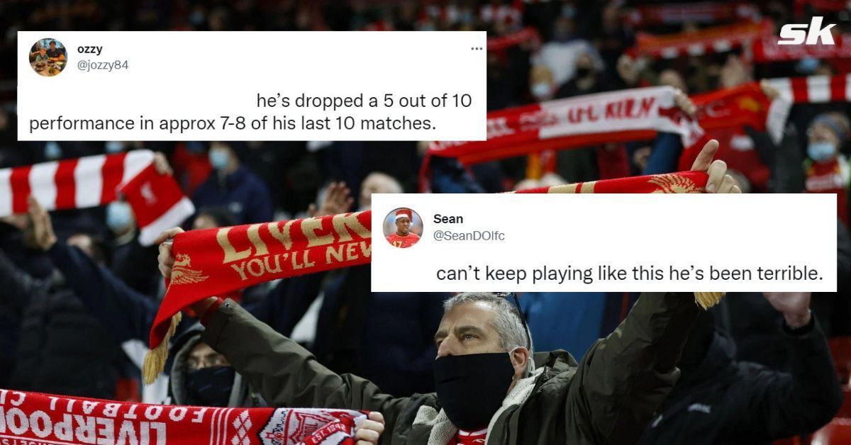 Reds supporters on Twitter are not happy with star winger&#039;s performance.
