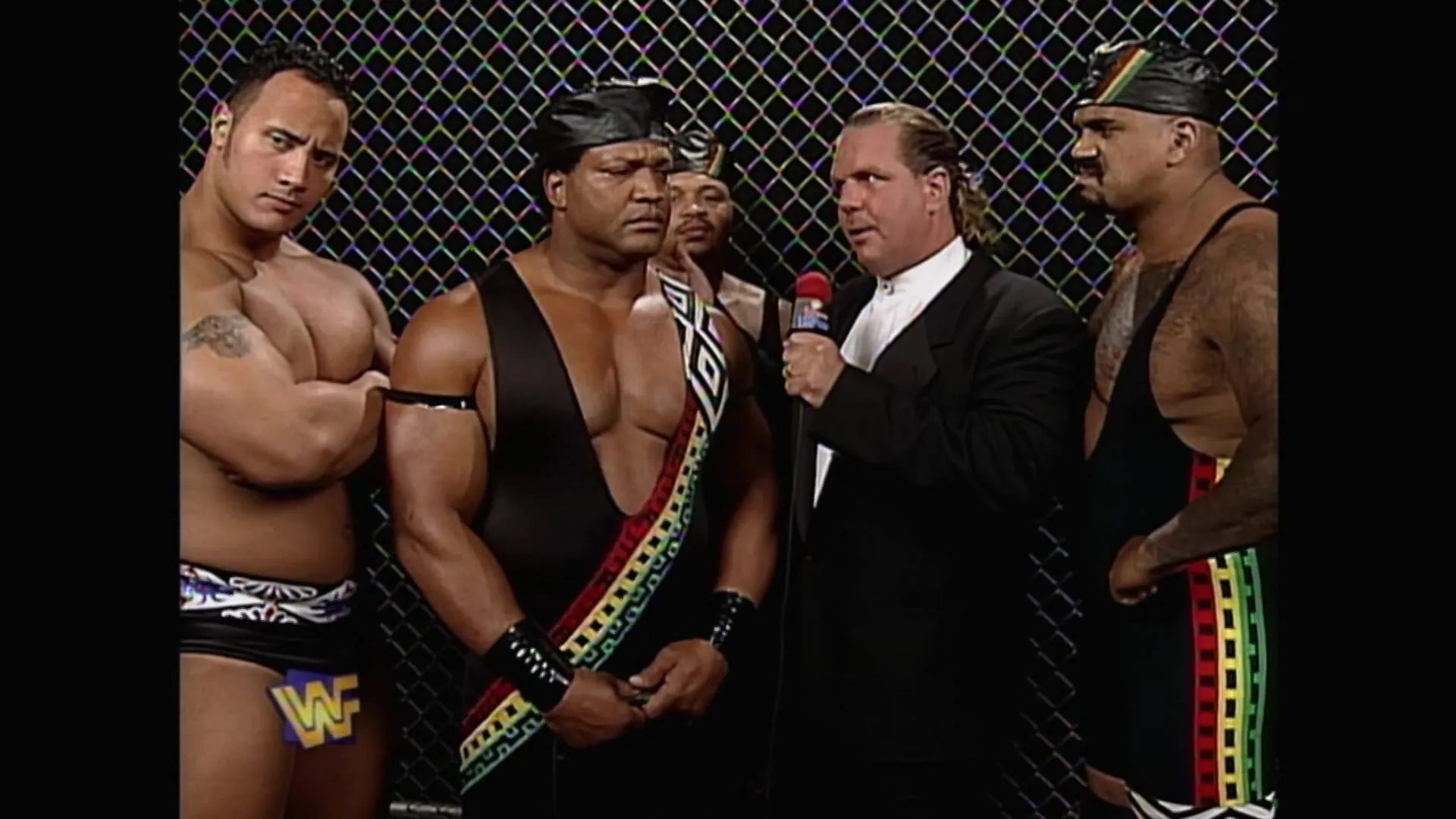 Ron Simmons, then known as Farooq, with the Nation of Domination