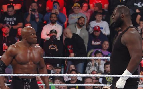 WWE Superstars Bobby Lashley and Omos