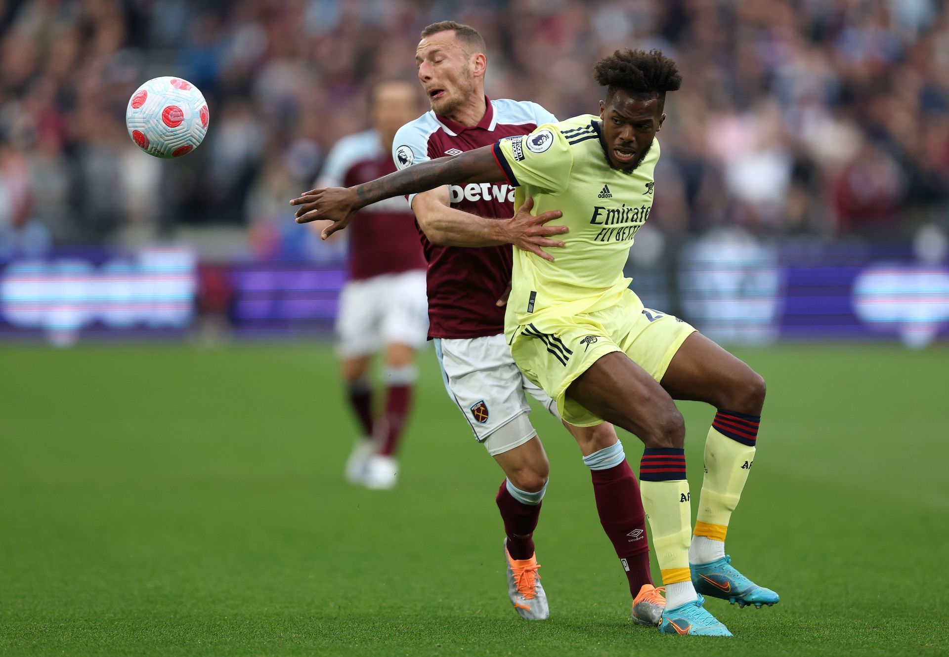 Nuno Tavares (right) has struggled since arriving at the Emirates.