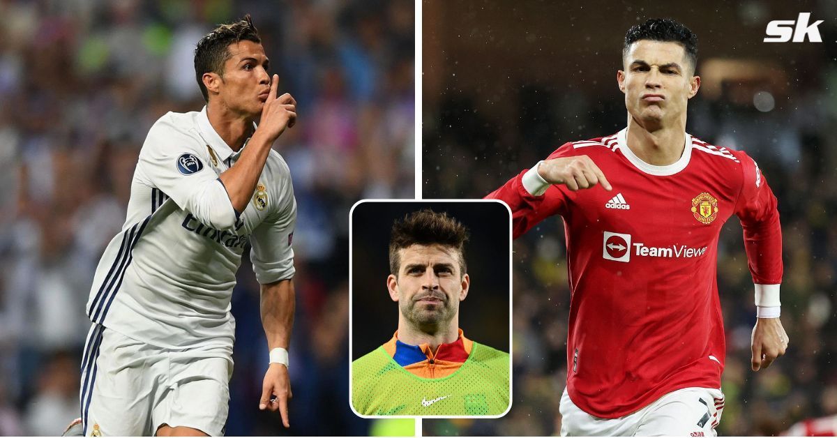 Gerard Pique compares Ronaldo&#039;s time in England vs Spain.