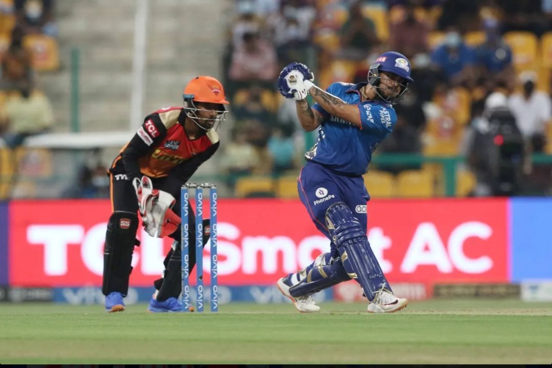 Ishan Kishan scored a belligerent half-century against SRH in IPL 2021 [P.C: IPT20]